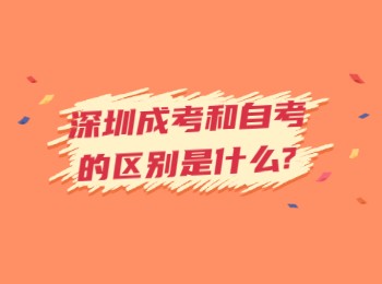 深圳成考和自考的区别是什么